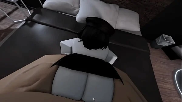 Fucking with my busty goth friend in roblox