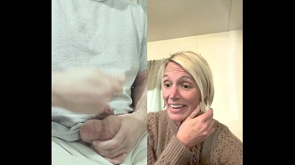 42yr old milf sees ballbusting for the first time