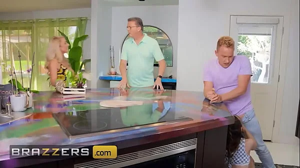 BRAZZERS - A Wild 3some Unleashes When Penelope Kay Gets Caught Riding Her Bf's Cock By Her Stepmom Sadie Summers