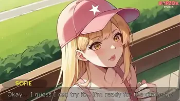 I meet this blonde innocent girl in park and offer her my lolipop