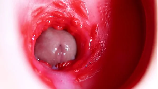 Nice big head slides inside best friend's sweet shiny hole!