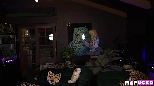 Rich Cougar MILF Brittany Andrews plays with her new boy toy