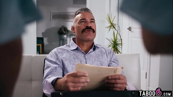 Asian teen step daughter twins share step dad his big cock