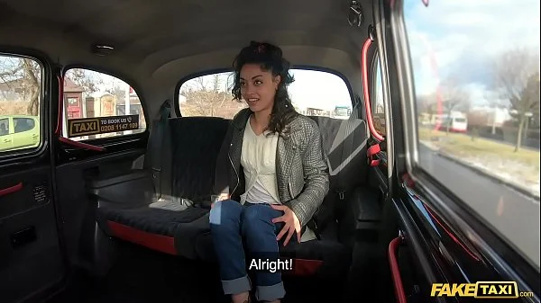 Fake Taxi in Spain with hot brunette Scarlet Rebel and a big cock