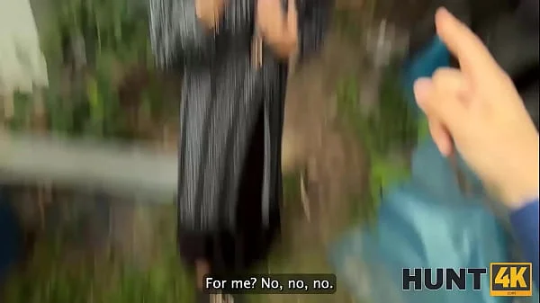 HUNT4K. Hunter loved the outdoor sex with a hot brunette chick