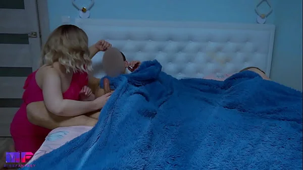 Stepdaughter sneaks into her stepfather's place and finally fucks him