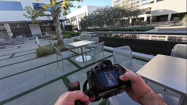 Hot girl with Huge Tits tricked to Fucking Massive cock covered in Cum and Piss by Street Photographer VS World Biggest Cock