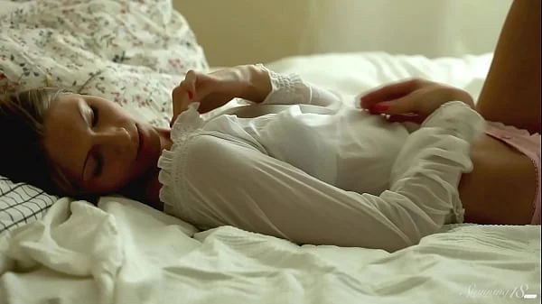 Beautiful Tanned Teen Anjelica Fingers Her Wet Pussy & Cums Hard!