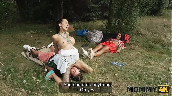 MOMMY4K. Sexy brunette Cougar Valentina Sierra is having a hard sex with her offspring’s BF in public