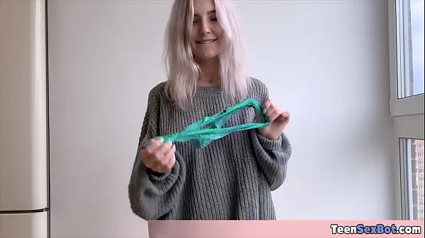 Eva a beautiful natural teen having her first ever fuck on camera and she is liking it