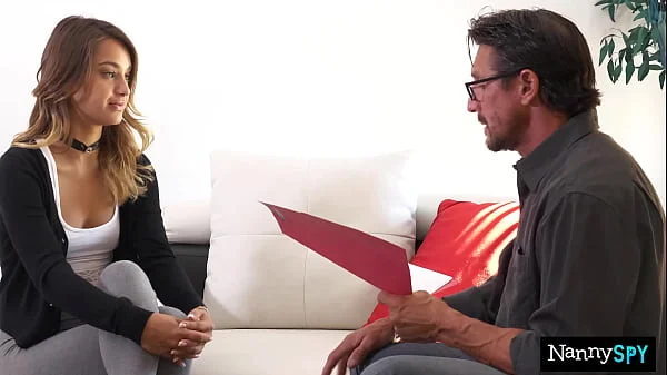 Husband And Wife Make Nanny Work Fat Cock To Save Her Job