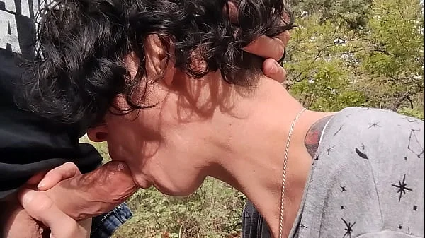 Blowjob in the woods