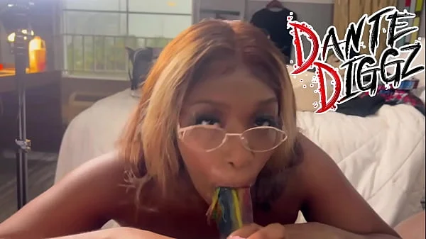 2 Ebony Baddies Have A Dick Sucking Contest On Each Other Boy Friends