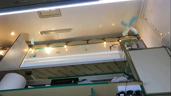 The boss is playing with his sexy shop assistant pussy while she talks to the customer
