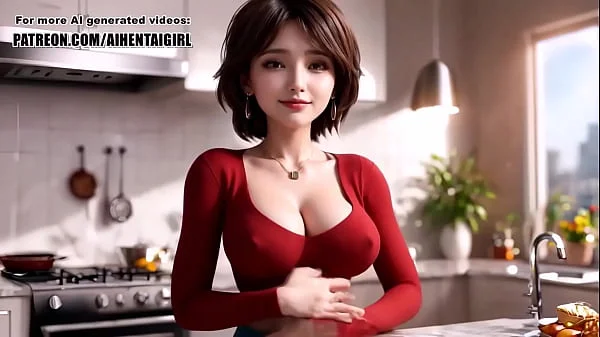 Big Hero 6 Aunt Cass cosplay Sensual Nipple Play and Passionate Kitchen POV Sex | Uncensored Hentai AI generated