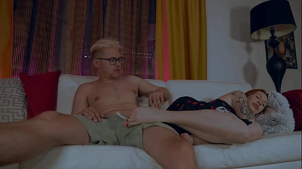 Step Mom’s Secret Couch Tryst with Step Son Under Moonlight Turns Into Forbidden Passion That Ignites Their Hidden Desires