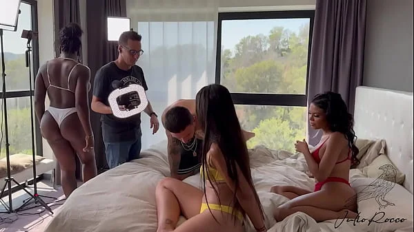 JulioRocco - BTS detrás de camara con los mejores culos. Kesha Ortega, Nuria Millán, Josy Black parte 1