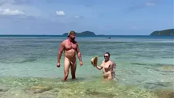 We Skinny Dipped and Fucked All Day on a Public Beach in Thailand - Real Amateur Sex