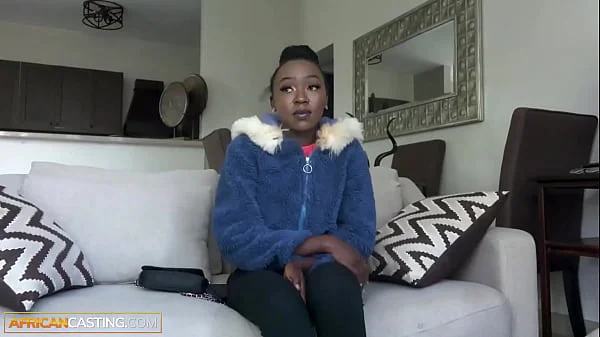 Tiny Ebony Teen Cutie Pussy Stretched By Big Cock American In Casting Call