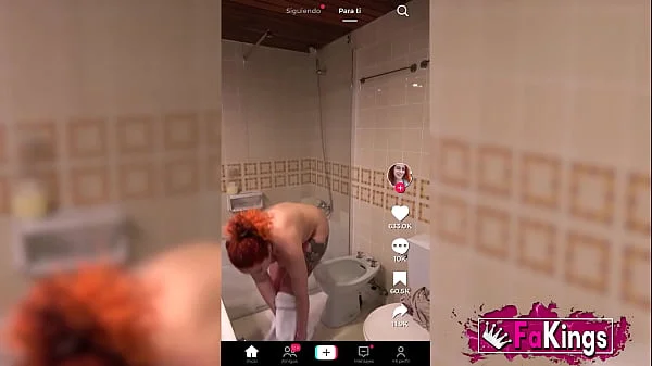 Redhead porn influencer shares beauty tips. Special facial cream for Lidia Crespo on FAKings