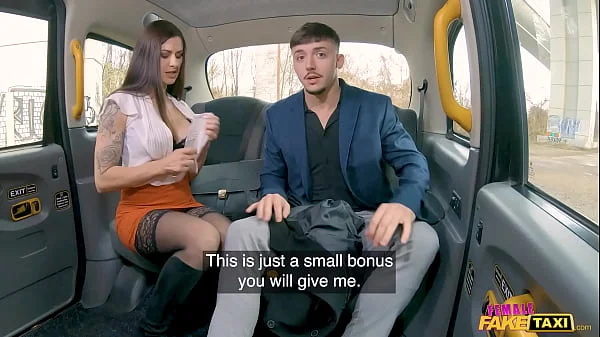 Female Fake Taxi She demands that he fucks her wet pussy to pay her money back