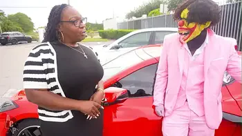 Thick & Juicy BBW Bank Teller Delivers Gibby 1 Million Dollars in Cash and Of Course She Wants A Piece Of The Pie