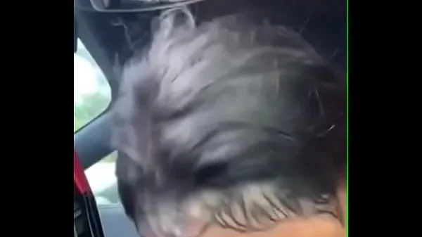 Black sister sucking bbc in car