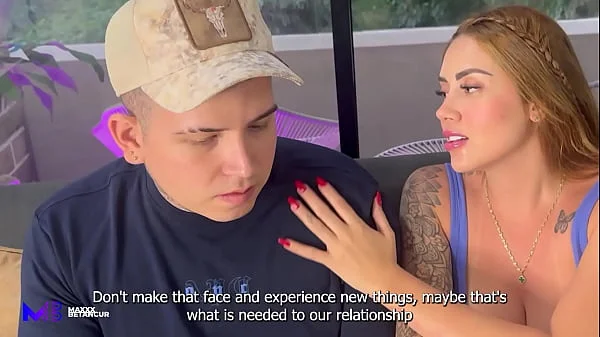 Sex therapist has a threesome with a Colombian couple - Max Betancur and Sara Blonde