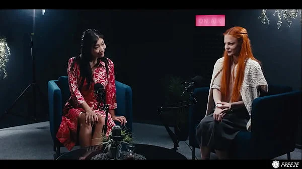 Lesbian Redhead Freezes Time And Makes Asian Babe Her Sex Slave - Lezdom Hardcore Sex