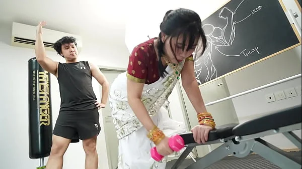 Indian Fitness Trainer Teach Hardcore Sex Exercises