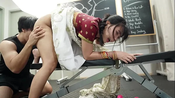 Indian Fitness Trainer Teach Hardcore Sex Exercises