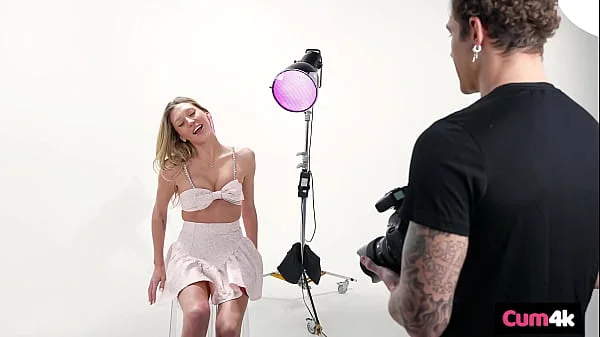 Addison Gets Her Fuck Hole Filled After Photo Shoot