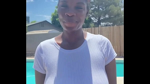 Sexy Tiana Grand big tits, interviewed sucks BBC then gets fucked missionary style!