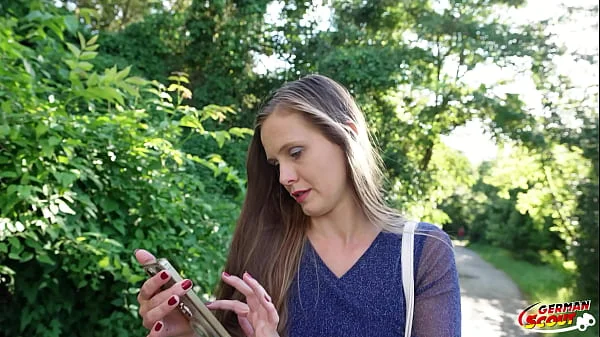 GERMAN SCOUT - Natural Girl Riddy with hairy Pussy get multiple Orgasm at Pick Up Casting