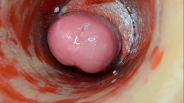 Camera Inside Deep Pussy Captures Dose Ejaculation of Sperm ASMR