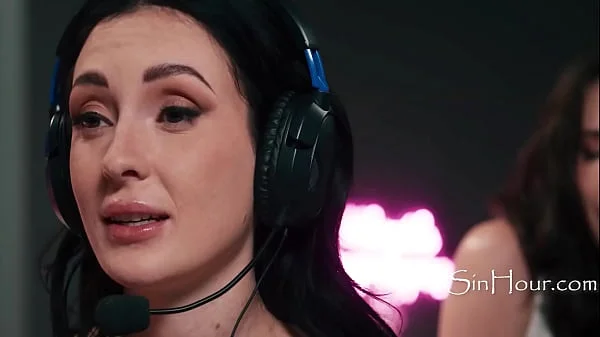 Taking A Break From Streaming To Address The Wetness Caused By Her Friends Neck Massage