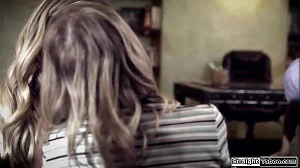 Two teens lick ifo the college counselor and the perv joins