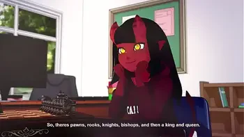 Animation bitch loves sex, at first she sucked off two guys, then allowed herself to be fucked by the third bully