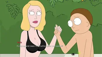 Rick and Morty:A Way Back Home (Family Pool Day) [60FPS][Ferdafs][No Commentary][Showcase] Beth, Morty, Summer, Morticia