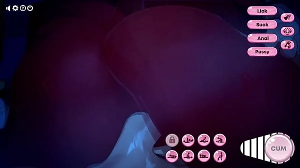 Animation porn - a brave girl decided to have sex with a modest handsome guy