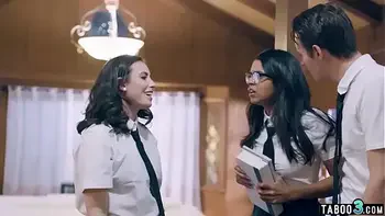 Innocent virgin teen fucked by twisted stepsiblings