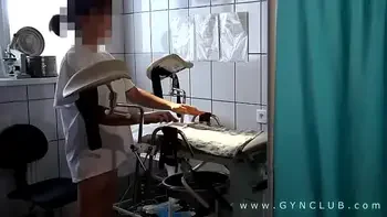 Orgasm on gyno chair