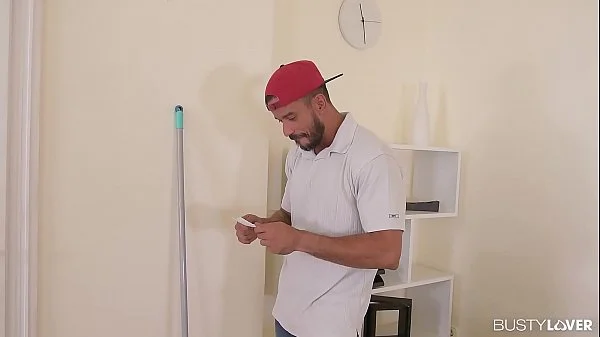 Busty lovers watch black dude's big dick fuck Milf Emma Butt's big titties