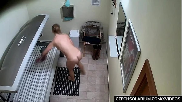Beautiful teacher Caught in Czech Solarium