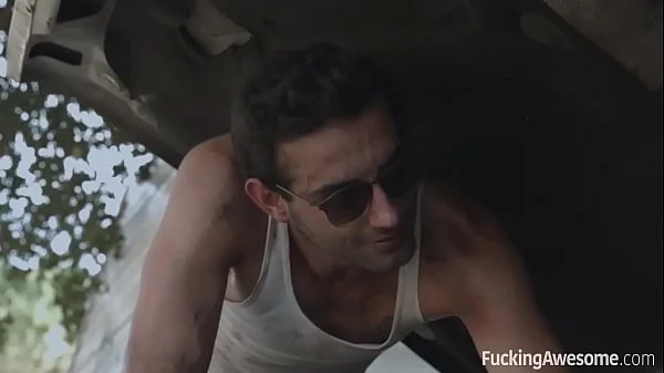 Fucking Awesome - Blair Williams Gets Fucked by the Car Mechanic Guy
