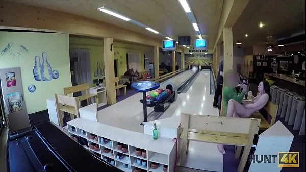 HUNT4K. Hunter is looking for awesome sex for money in bowling place