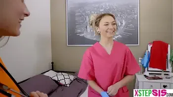 Nurse stepsister teen cured stepbrothers hard on dick