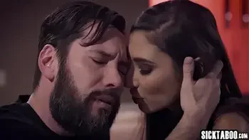 Hot teen fucked by a client in front of his wife