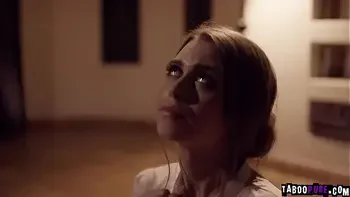 Submissive petite secretary Jill Kassidy laying on the floor with her ass up and ready for a rough sex with her horny boss Derrick Pierce.