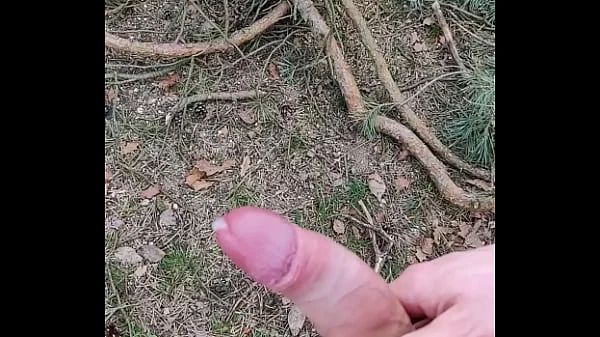 jerking off in forest